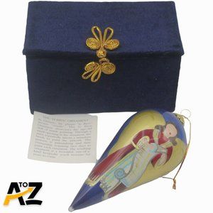 Pier 1 Li Bien Christmas Ornament 2000 Children of the World in Blue Velvet Box